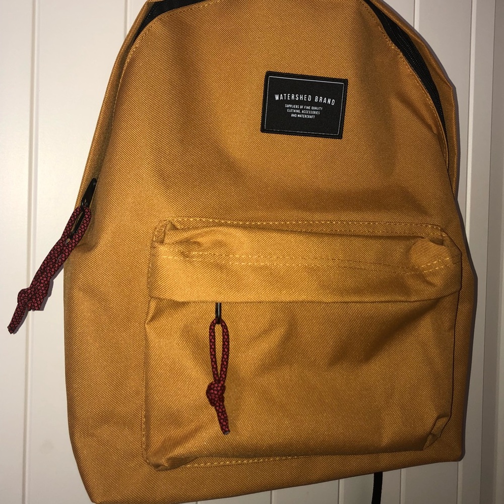 Mustard yellow backpack